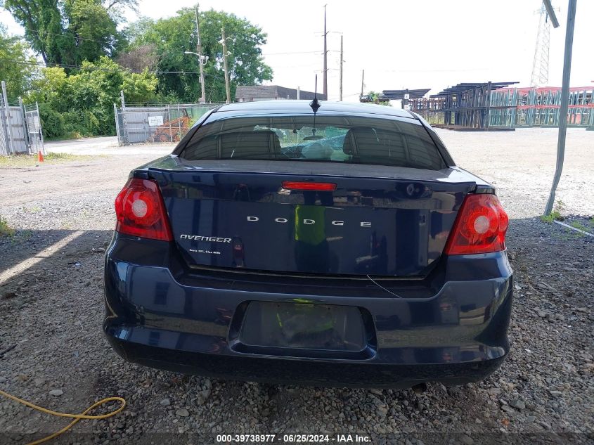 2012 Dodge Avenger Sxt VIN: 1C3CDZCB1CN151489 Lot: 39738977