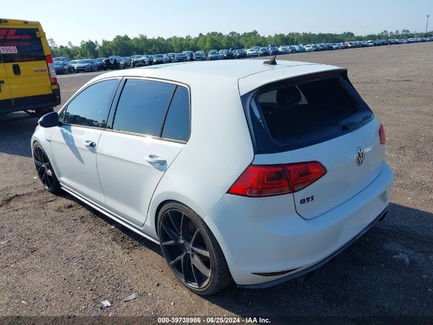 2015 Volkswagen Gti VIN: 3VW4T7AU9FM002108 Lot: 39738986