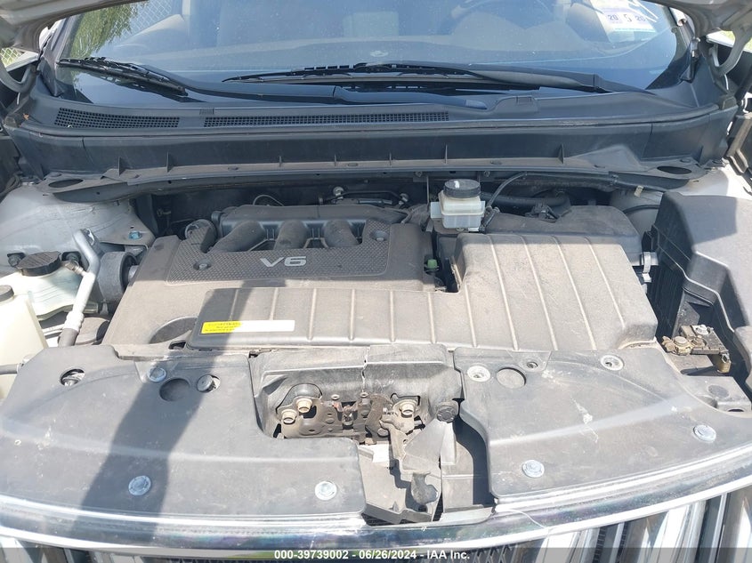 2010 Nissan Murano S/Sl/Le VIN: JN8AZ1MW9AW115939 Lot: 39739002