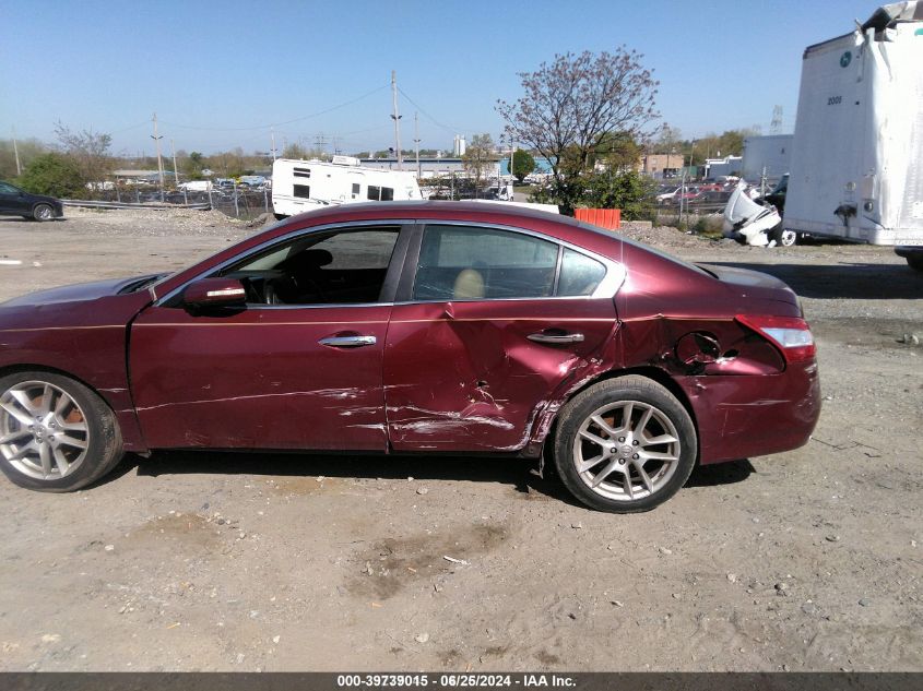 2009 Nissan Maxima 3.5 Sv VIN: 1N4AA51E99C811595 Lot: 39739015