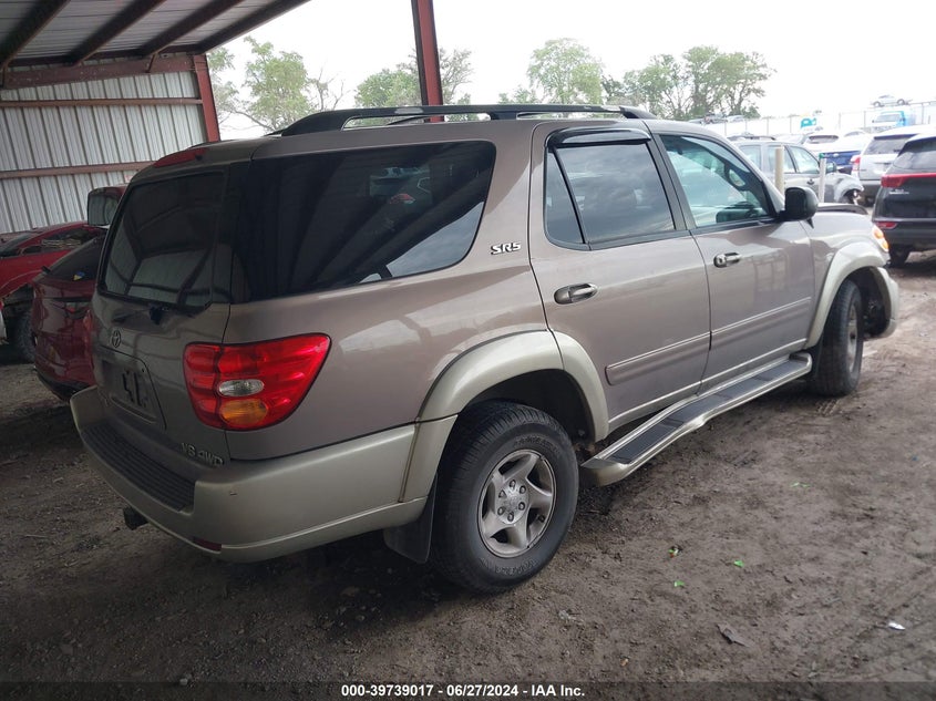 2002 Toyota Sequoia Sr5 VIN: 5TDBT44A32S076306 Lot: 39739017