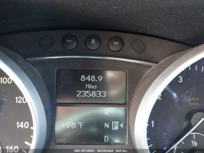 2008 Mercedes-Benz Ml 550 VIN: 4JGBB72E38A327563 Lot: 39739053