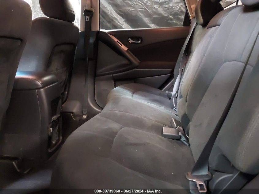 2009 Nissan Murano S VIN: JN8AZ18W79W128629 Lot: 39739060