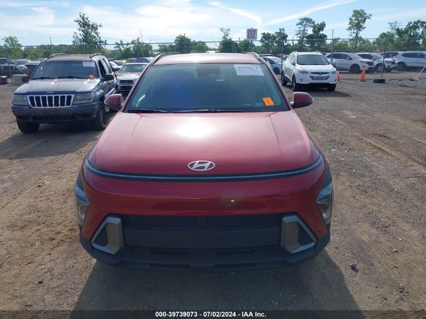 2024 Hyundai Kona Sel VIN: KM8HBCAB9RU057541 Lot: 39739073