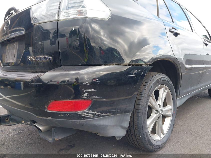 2007 Lexus Rx 400H VIN: JTJGW31U072005078 Lot: 39739105