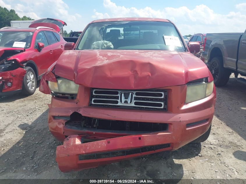 2006 Honda Ridgeline Rts VIN: 2HJYK16486H554321 Lot: 39739154