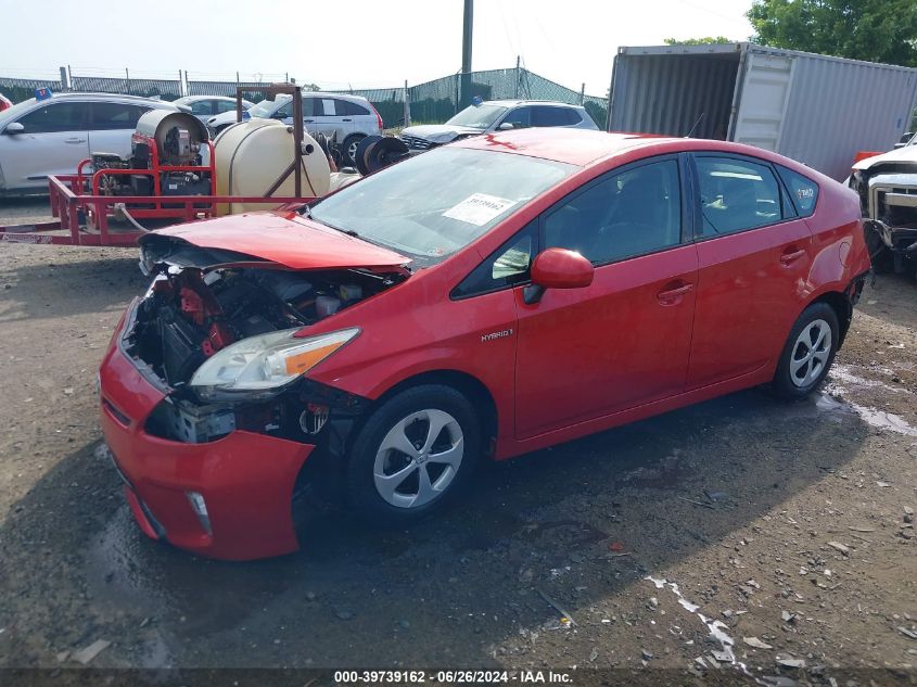 2012 Toyota Prius Two VIN: JTDKN3DU3C1552390 Lot: 39739162