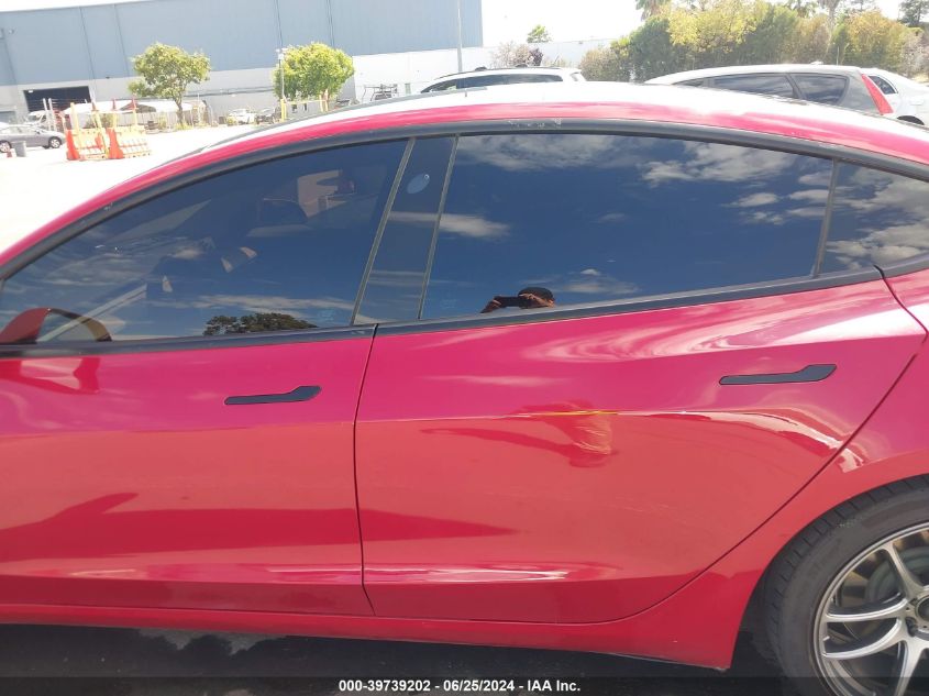 2021 Tesla Model 3 Standard Range Plus Rear-Wheel Drive VIN: 5YJ3E1EA7MF873029 Lot: 39739202