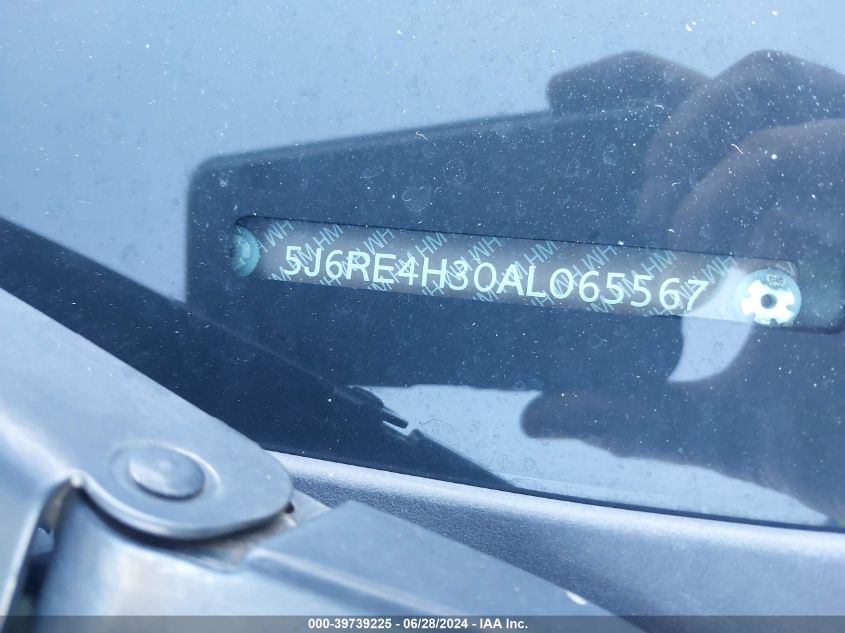 2010 Honda Cr-V Lx VIN: 5J6RE4H30AL065567 Lot: 39739225