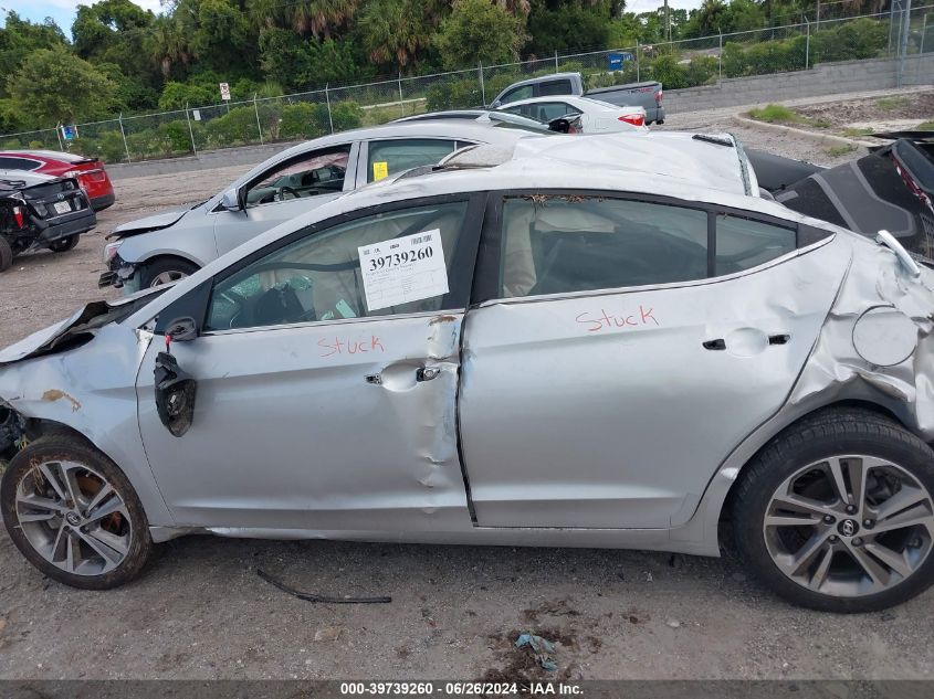 2017 HYUNDAI ELANTRA LIMITED - 5NPD84LFXHH017243