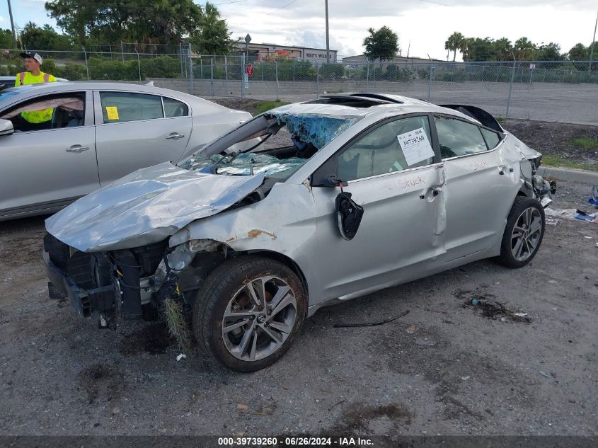 2017 HYUNDAI ELANTRA LIMITED - 5NPD84LFXHH017243