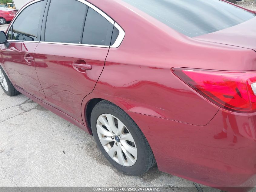 2016 Subaru Legacy 2.5I Premium VIN: 4S3BNBC62G3014383 Lot: 39739333