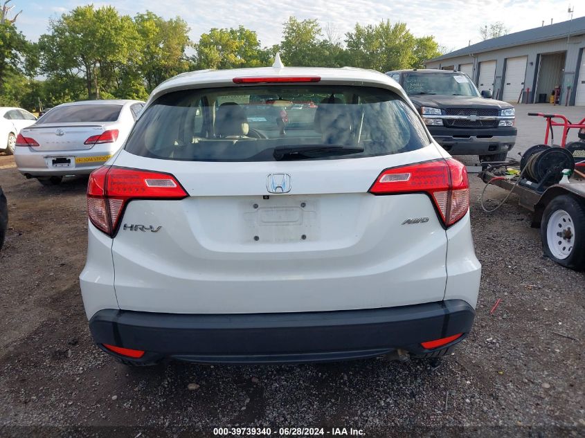 2016 Honda Hr-V Lx VIN: 3CZRU6H36GM749738 Lot: 39739340