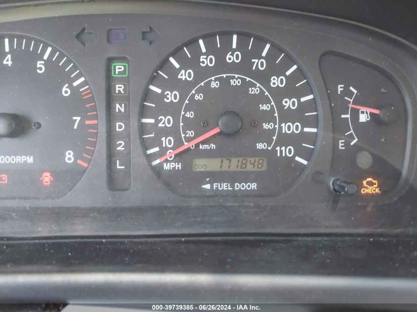 2000 Toyota Sienna Le VIN: 4T3ZF13C4YU293314 Lot: 39739385