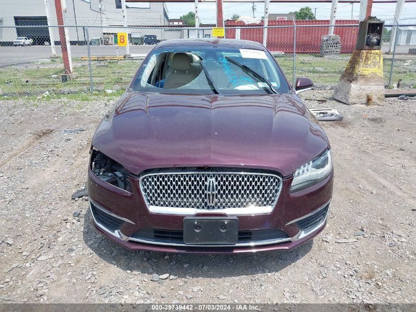 2017 Lincoln Mkz Reserve VIN: 3LN6L5E90HR609439 Lot: 39739442