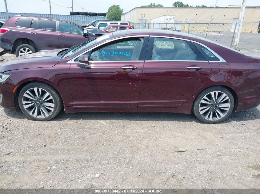 2017 Lincoln Mkz Reserve VIN: 3LN6L5E90HR609439 Lot: 39739442