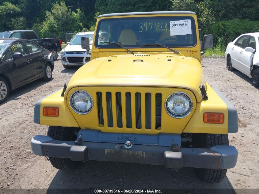 2000 Jeep Wrangler Se VIN: 1J4FA29P6YP747280 Lot: 39739516