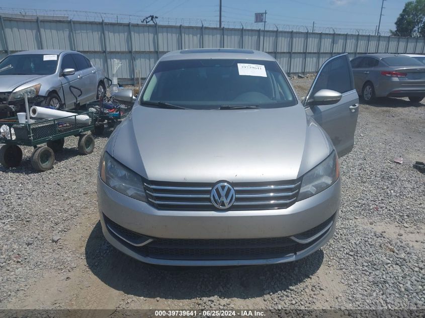 2012 Volkswagen Passat Se W/Sunroof VIN: 1VWBH7A31CC027632 Lot: 39739641