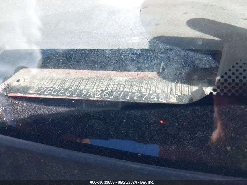 1995 Chevrolet Gmt-400 C1500 VIN: 2GCEC19K8S1112768 Lot: 39739659