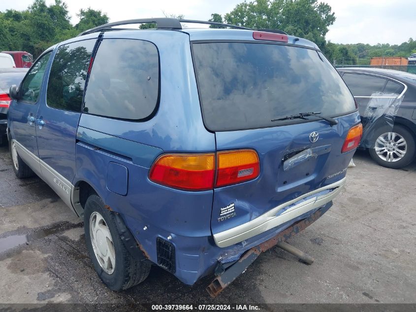 2000 Toyota Sienna Xle VIN: 4T3ZF13C7YU185995 Lot: 39739664
