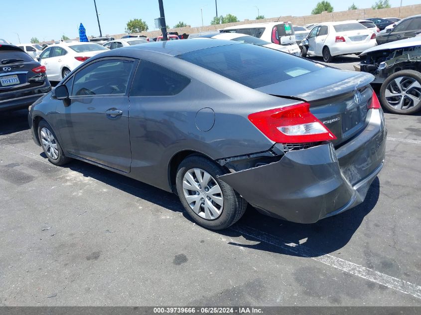 2012 Honda Civic Lx VIN: 2HGFG3B56CH509009 Lot: 39739666