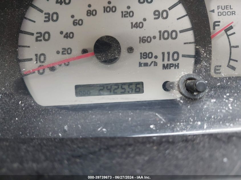 2001 Toyota Tacoma VIN: 5TEVL52N21Z789191 Lot: 39739673