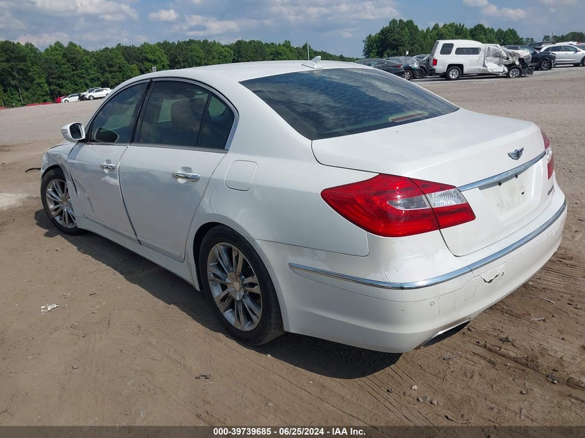 2012 Hyundai Genesis 3.8 VIN: KMHGC4DD0CU161340 Lot: 39739685