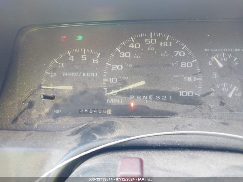 1997 GMC Sierra 1500 Sl Wideside VIN: 2GTEC19R9V1509052 Lot: 39739814