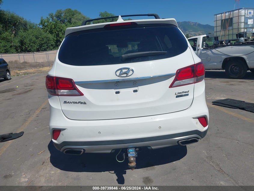 2017 Hyundai Santa Fe Limited Ultimate VIN: KM8SRDHF6HU250860 Lot: 39739846