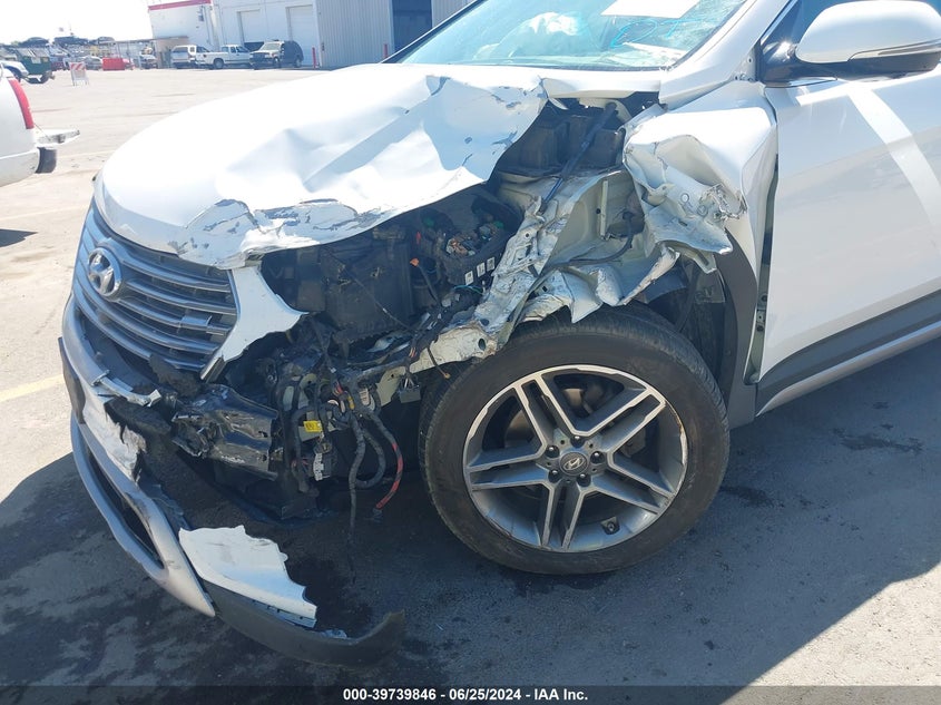 2017 Hyundai Santa Fe Limited Ultimate VIN: KM8SRDHF6HU250860 Lot: 39739846