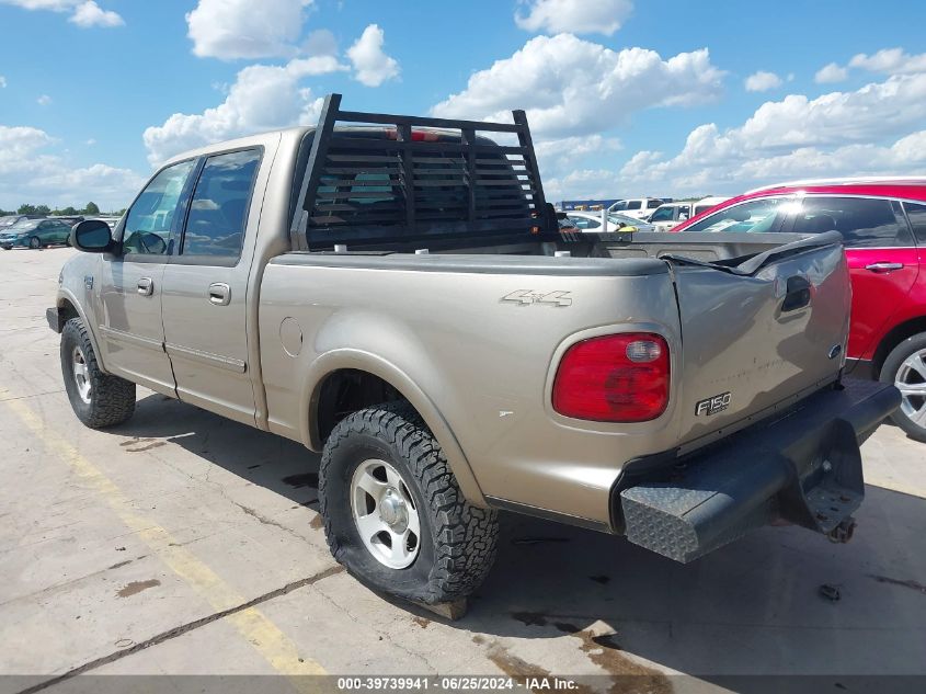 2002 Ford F-150 Lariat/Xlt VIN: 1FTRW08L62KA03786 Lot: 39739941