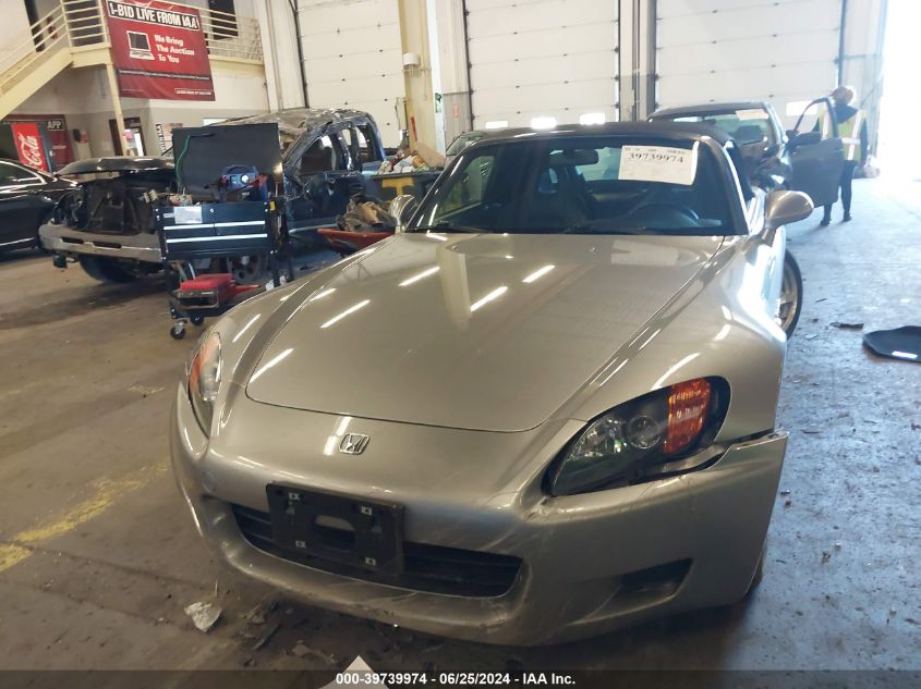 2001 Honda S2000 VIN: JHMAP11481T001595 Lot: 39739974
