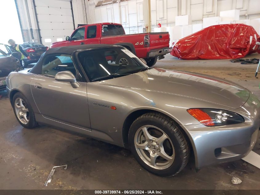2001 Honda S2000 VIN: JHMAP11481T001595 Lot: 39739974