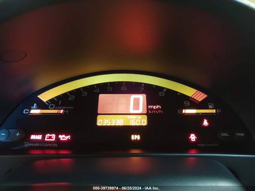 2001 Honda S2000 VIN: JHMAP11481T001595 Lot: 39739974