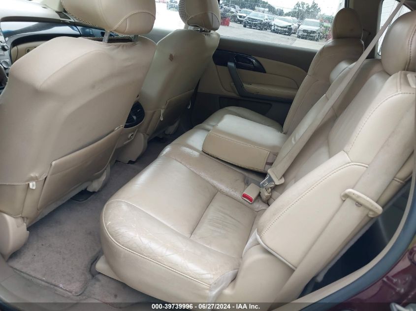 2009 Acura Mdx Technology Package VIN: 2HNYD28669H507774 Lot: 39739996