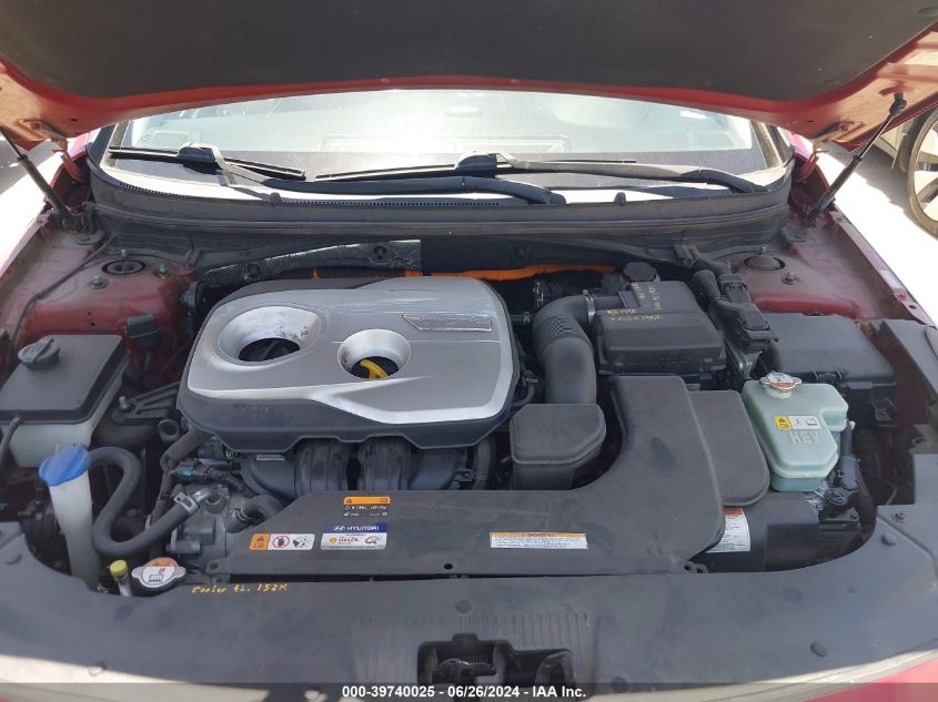 2016 Hyundai Sonata Hybrid Se VIN: KMHE24L19GA029668 Lot: 39740025