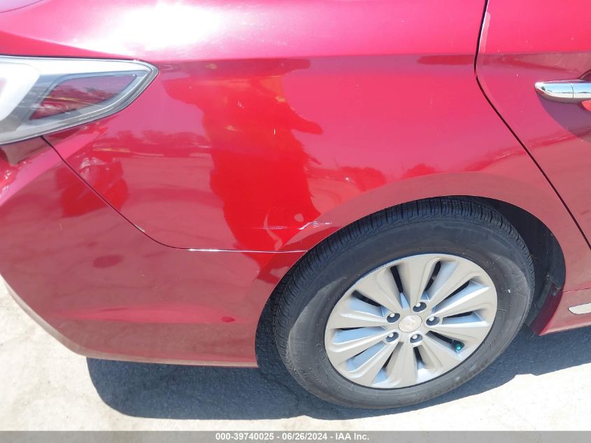 2016 Hyundai Sonata Hybrid Se VIN: KMHE24L19GA029668 Lot: 39740025