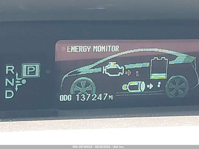 2011 Toyota Prius VIN: JTDKN3DUXB1381524 Lot: 39740035