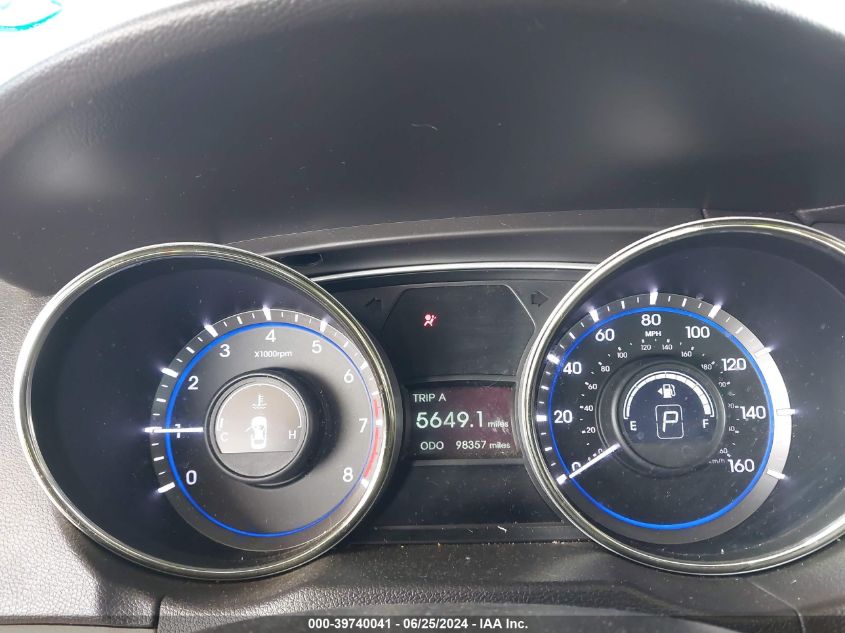 2013 Hyundai Sonata Gls VIN: 5NPEB4AC4DH608094 Lot: 39740041