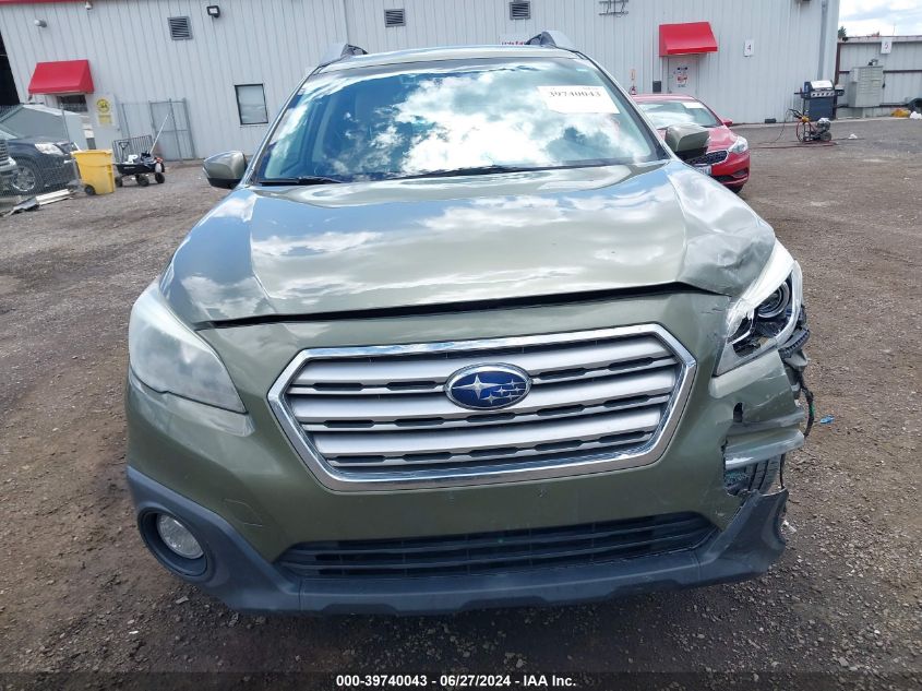 2017 Subaru Outback 2.5I Premium VIN: 4S4BSAHC0H3252943 Lot: 39740043
