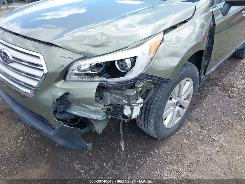 2017 Subaru Outback 2.5I Premium VIN: 4S4BSAHC0H3252943 Lot: 39740043