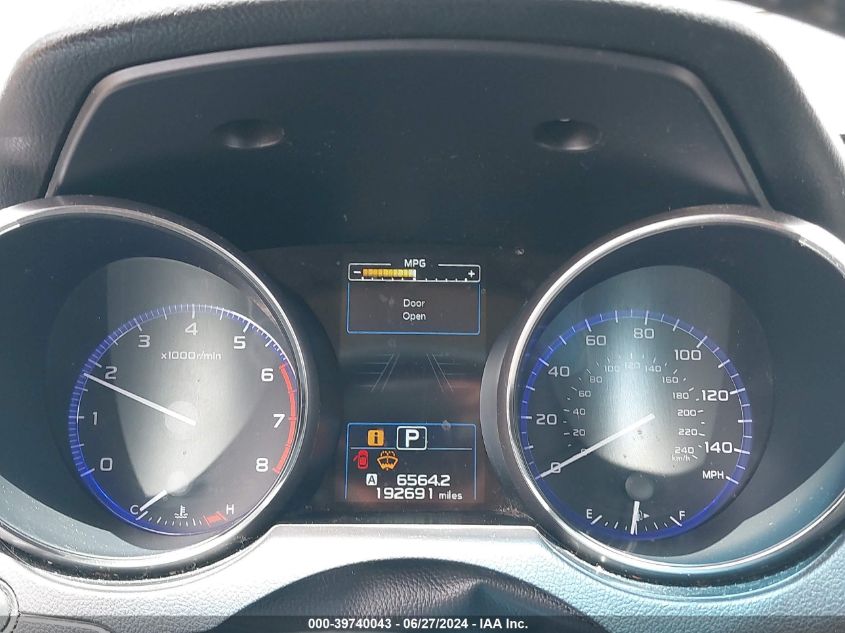 2017 Subaru Outback 2.5I Premium VIN: 4S4BSAHC0H3252943 Lot: 39740043