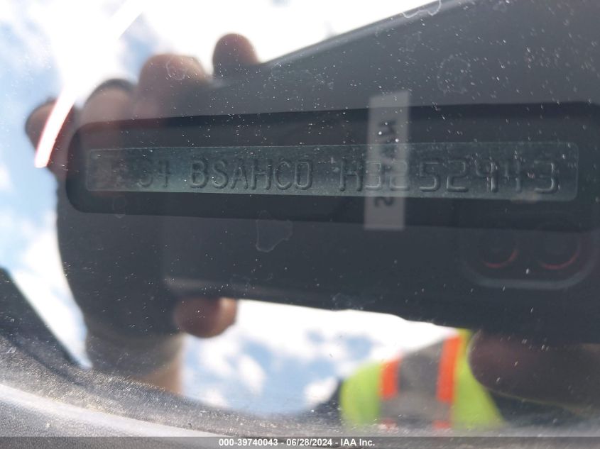 2017 Subaru Outback 2.5I Premium VIN: 4S4BSAHC0H3252943 Lot: 39740043