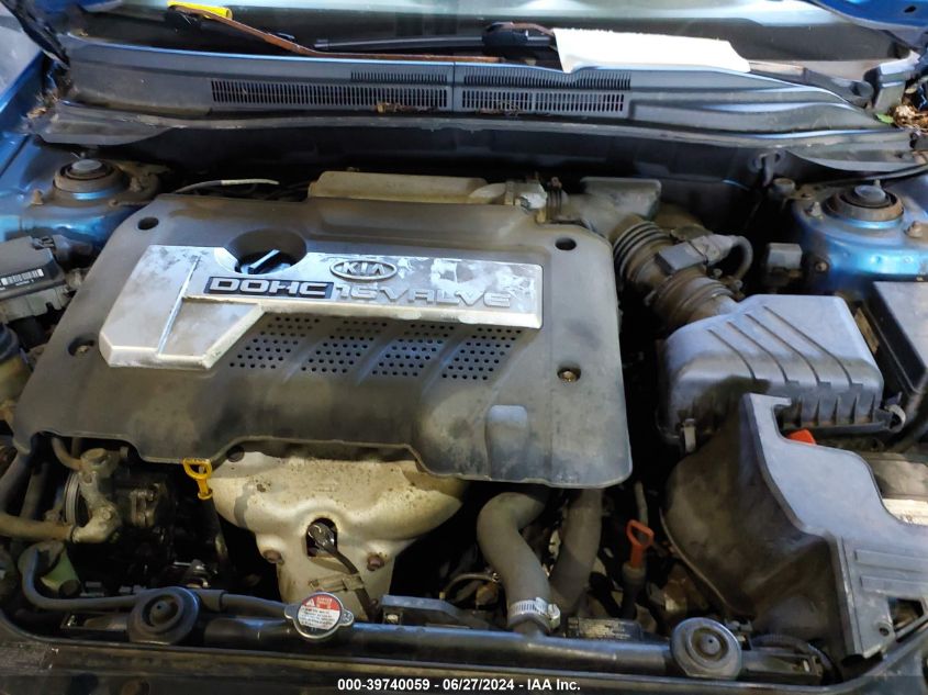 2006 Kia Spectra5 VIN: KNAFE162265314090 Lot: 39740059