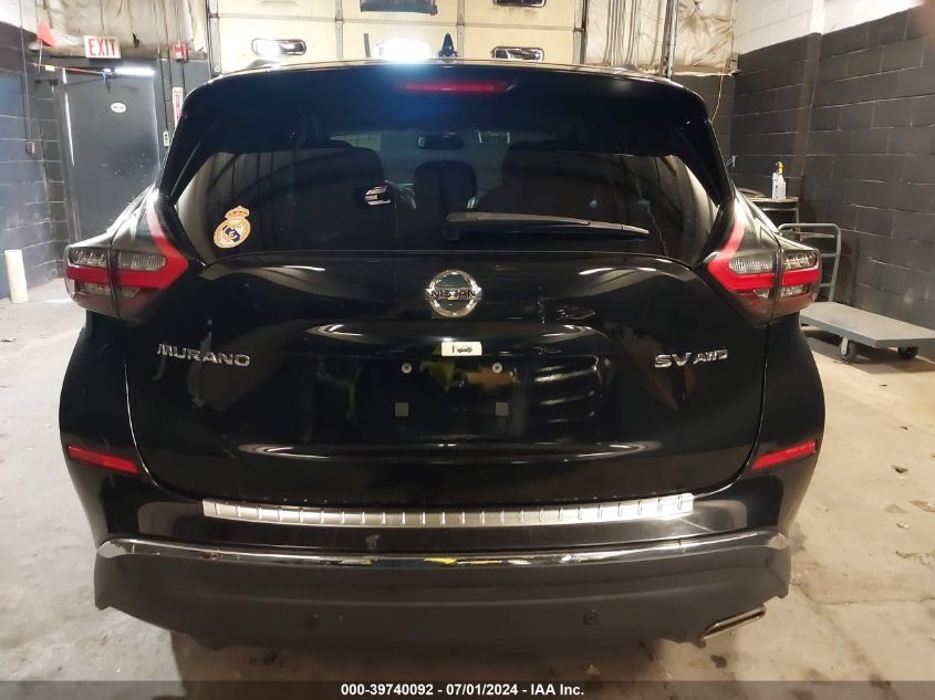 2019 Nissan Murano Sv VIN: 5N1AZ2MS2KN133376 Lot: 39740092