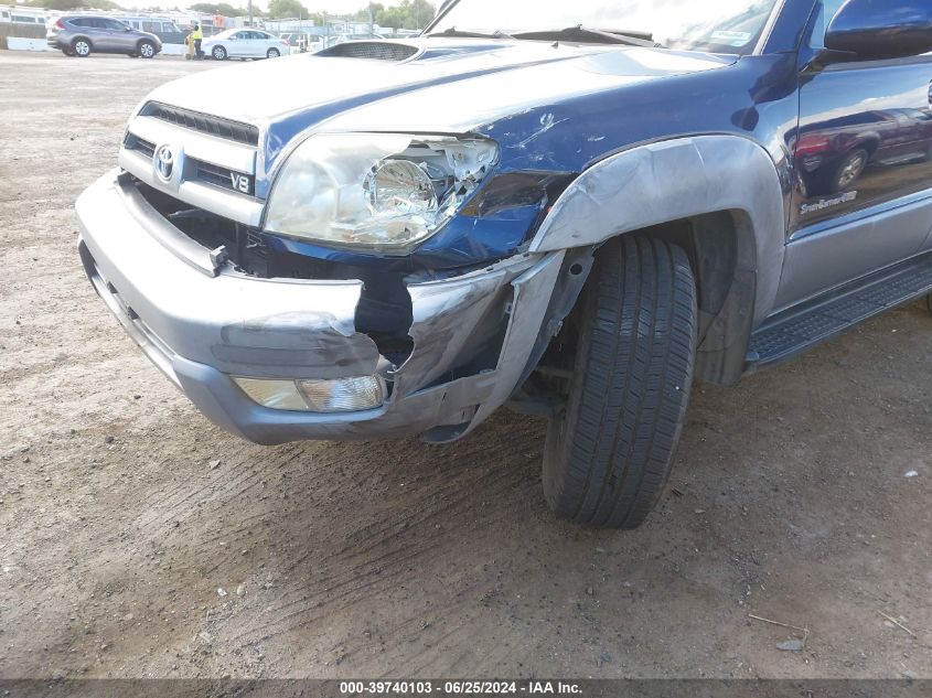 2003 Toyota 4Runner Sr5 Sport V8 VIN: JTEBT14R830004361 Lot: 39740103