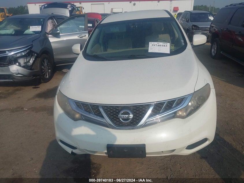 2011 Nissan Murano S/Sl/Le VIN: JN8AZ1MW6BW165540 Lot: 39740183
