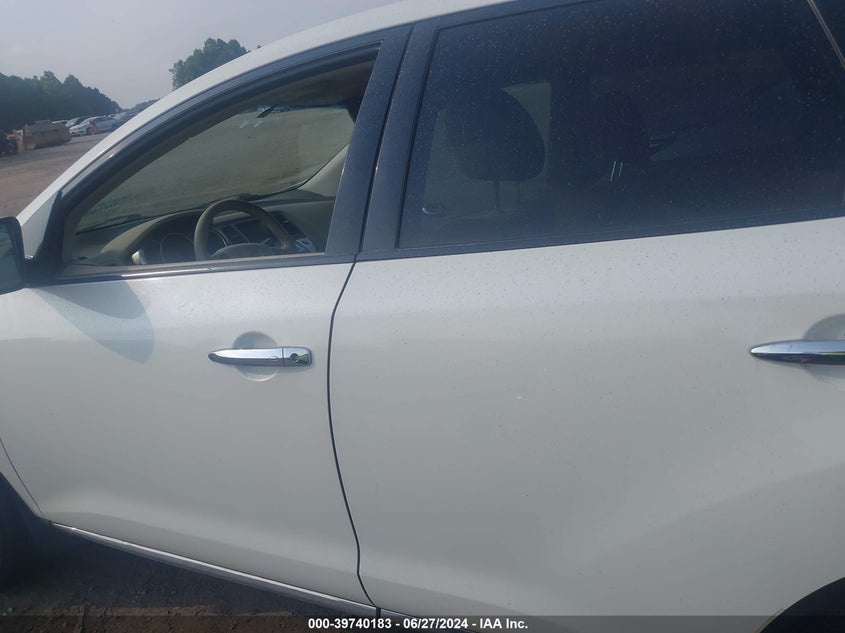 2011 Nissan Murano S/Sl/Le VIN: JN8AZ1MW6BW165540 Lot: 39740183