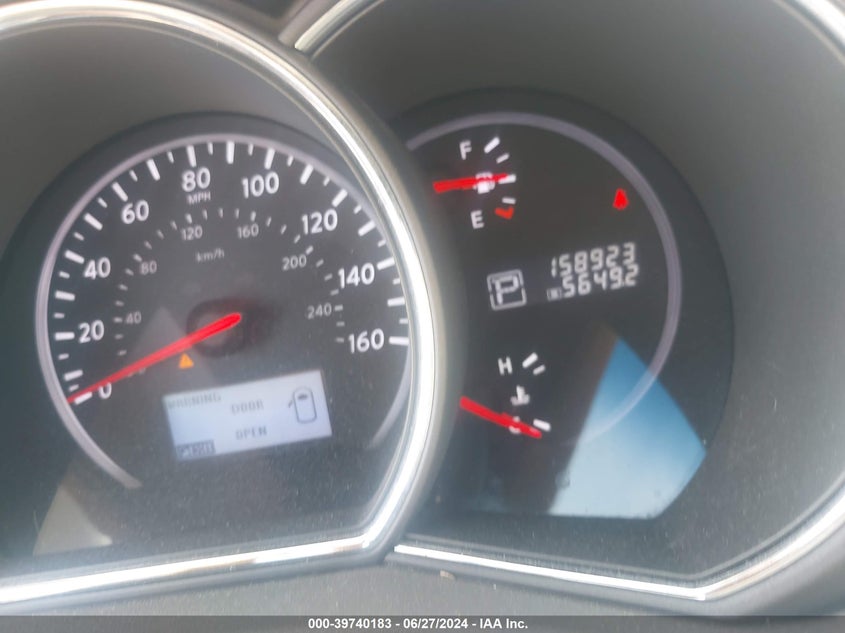 2011 Nissan Murano S/Sl/Le VIN: JN8AZ1MW6BW165540 Lot: 39740183