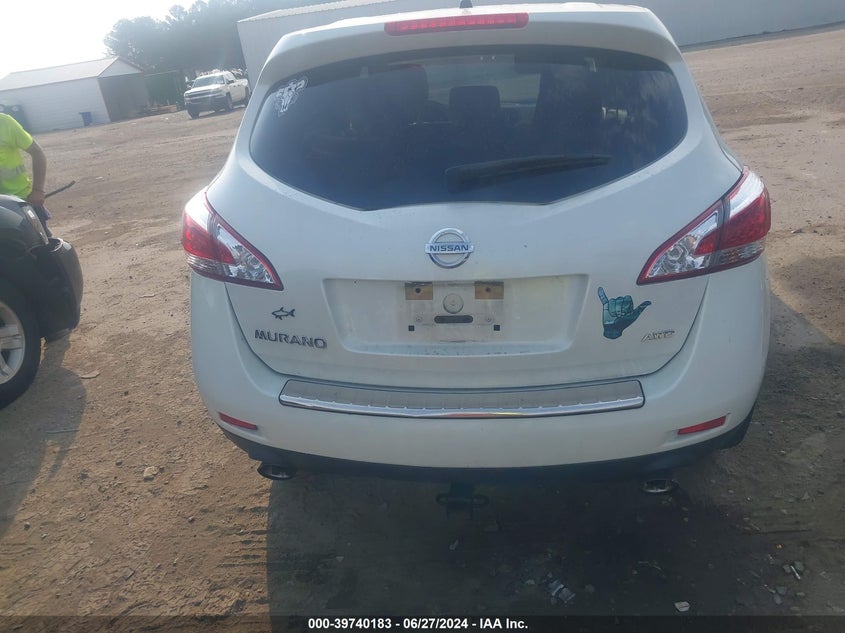 2011 Nissan Murano S/Sl/Le VIN: JN8AZ1MW6BW165540 Lot: 39740183